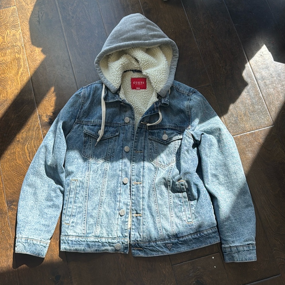 Guess fur denim jacket